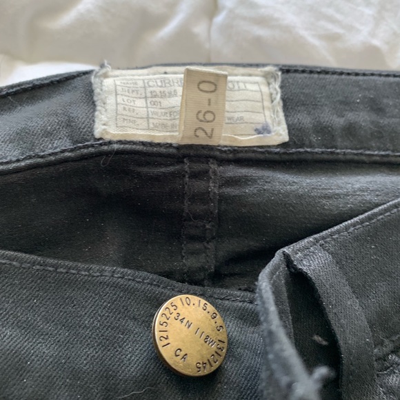 Current Elliot Moto black skinny jeans. Woman. - Picture 3 of 5